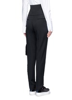Back View -Click To Enlarge Tassel side virgin wool pants