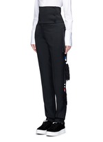 Front View -Click To Enlarge Tassel side virgin wool pants