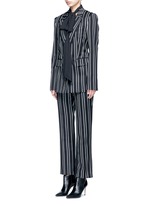 Figure View -Click To Enlarge Stripe wool suiting pants