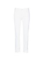 Main View -Click To Enlarge 'WM3' fringe cuff cropped jeans
