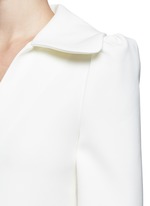 Detail View -Click To Enlarge Flare collar crepe top