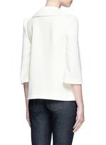 Back View -Click To Enlarge Flare collar crepe top