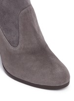 Detail View -Click To Enlarge 'Mitten' stretch suede ankle boots