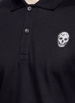 Detail View -Click To Enlarge Skull embroidery polo shirt