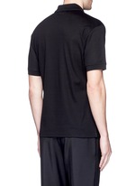 Back View -Click To Enlarge Skull embroidery polo shirt
