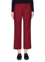 Main View -Click To Enlarge 'Seloc' cotton satin cropped pants