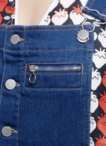 Detail View -Click To Enlarge Organic cotton button dungarees