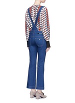 Back View -Click To Enlarge Organic cotton button dungarees