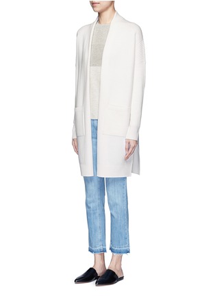 Click To Zoom Vince - Side slit wool-cashmere cardigan
