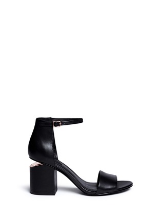 Main View - Click To Enlarge Main View - Click To Enlarge - Alexander Wang - 'Abby' cutout heel ankle strap leather sandals
