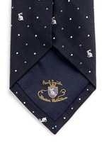 Detail View -Click To Enlarge Rabbit polka dot embroidery silk tie