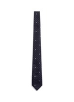 Main View -Click To Enlarge Rabbit polka dot embroidery silk tie
