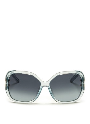 Main View - Click To Enlarge - CHLOÉ - Cutout temple oversize sunglasses