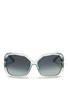 Main View - Click To Enlarge - CHLOÉ - Cutout temple oversize sunglasses
