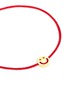 Detail View - Click To Enlarge - RUIFIER - 'Happy' 18k yellow gold charm cord bracelet