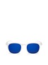 Main View - Click To Enlarge - IZIPIZI - '#E' acetate square mirror kids sunglasses