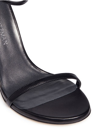 Detail View - Click To Enlarge - STUART WEITZMAN - 'NUDIST SONG' NAPPA LEATHER SANDALS