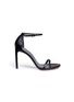 Main View - Click To Enlarge - STUART WEITZMAN - 'NUDIST SONG' NAPPA LEATHER SANDALS