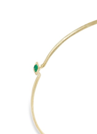 Figure View - Click To Enlarge - ILA&I - 'Cayden' emerald 14k gold bangle