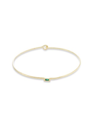 Main View - Click To Enlarge - ILA&I - 'Cayden' emerald 14k gold bangle