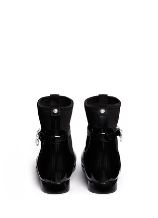 Back View - Click To Enlarge - MICHAEL KORS - Charm' stretch cuff rain boots