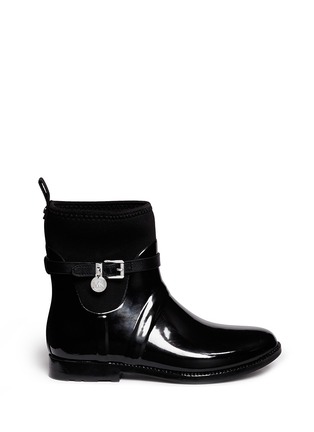 Main View - Click To Enlarge - MICHAEL KORS - Charm' stretch cuff rain boots