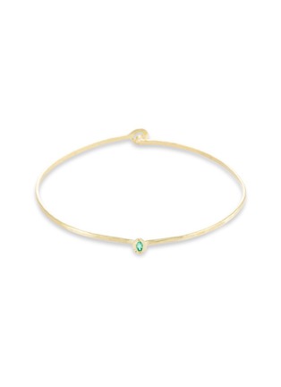 Main View - Click To Enlarge - ILA&I - 'Cayden' emerald 14k gold bangle