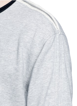 Detail View - Click To Enlarge - 3.1 PHILLIP LIM - Zip sleeve French terry sweatshirt