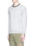 Front View - Click To Enlarge - 3.1 PHILLIP LIM - Zip sleeve French terry sweatshirt