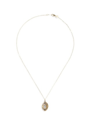Main View - Click To Enlarge - ILA&I - 'Finola' diamond sapphire locket pendant necklace
