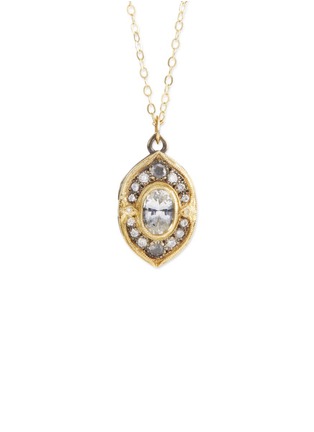 Figure View - Click To Enlarge - ILA&I - 'Finola' diamond sapphire locket pendant necklace