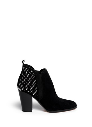 Main View - Click To Enlarge - MICHAEL KORS - Krista' stud suede ankle boots