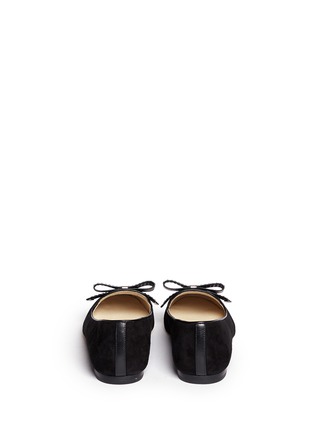 Back View - Click To Enlarge - MICHAEL KORS - Kiera' stud bow suede flats