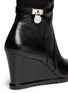 Detail View - Click To Enlarge - MICHAEL KORS - Hamilton' stretch back wedge boots
