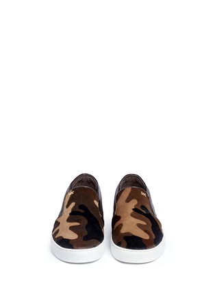 Figure View - Click To Enlarge - MICHAEL KORS - Keaton' camouflage calf hair slip-ons