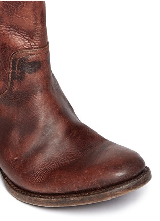Detail View - Click To Enlarge - FREEBIRD - Austin' distressed leather zip boots