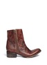 Main View - Click To Enlarge - FREEBIRD - Austin' distressed leather zip boots