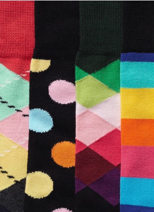 Detail View - Click To Enlarge - HAPPY SOCKS - 4 pairs gift pre-pack for her