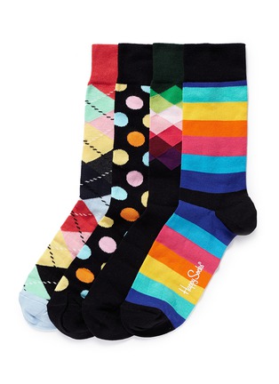 Main View - Click To Enlarge - HAPPY SOCKS - 4 pairs gift pre-pack for her