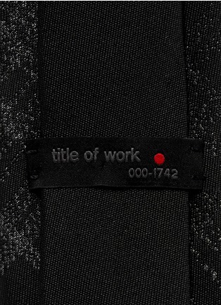 Detail View - Click To Enlarge - TITLE OF WORK - Bead plaid ombré silk tie