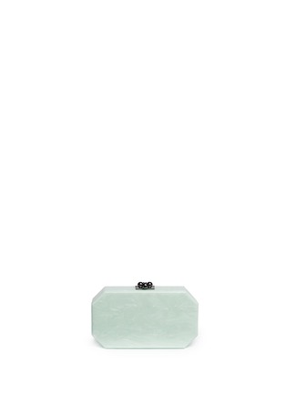 Back View - Click To Enlarge - EDIE PARKER - 'Fiona Faceted' glitter acrylic clutch