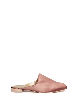Main View - Click To Enlarge - STUART WEITZMAN - 'Mulearky' satin slides