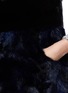 Detail View - Click To Enlarge - FLAMINGO - Sable fur colourblock gilet