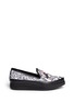 Main View - Click To Enlarge - MOTHER OF PEARL - Kennedy' unicorn embroidery floral print canvas slip-ons