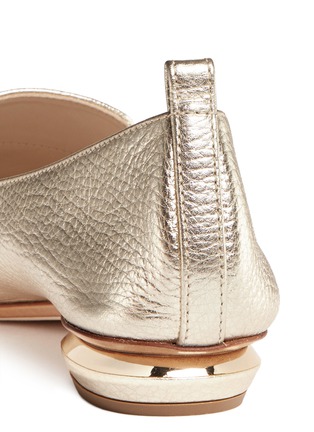 Detail View - Click To Enlarge - NICHOLAS KIRKWOOD - Metallic leather loafers