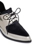 Detail View - Click To Enlarge - JASON WU - Metallic leather Oxford slip-ons