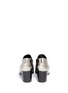 Back View - Click To Enlarge - JASON WU - Metallic leather Oxford slip-ons