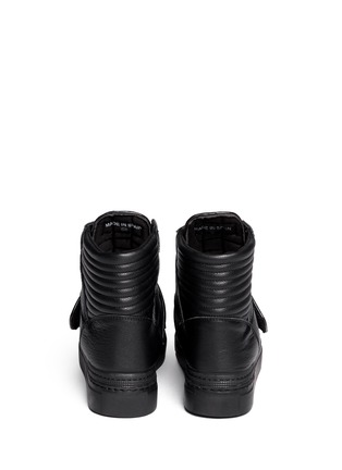 Back View - Click To Enlarge - GIENCHI - 'Missura' quilted glitter leather sneakers