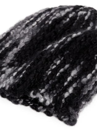 Detail View - Click To Enlarge - THE ELDER STATESMAN - Cable Watch' bubble chunky knit cashmere beanie