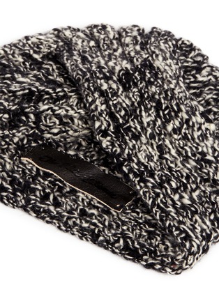 Detail View - Click To Enlarge - THE ELDER STATESMAN - Chunky cashmere knit turban beanie